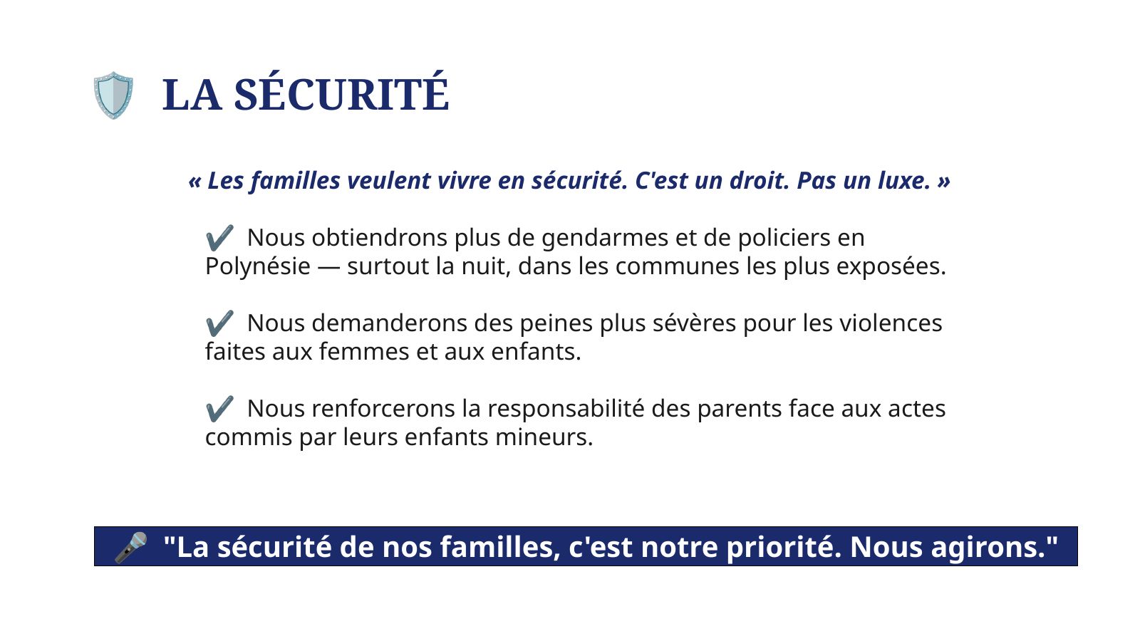 Diapo 21 : La sécurité